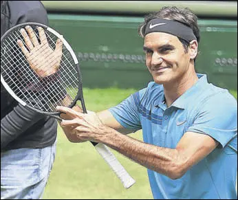  ?? AFP ?? Roger Federer will not dwell much on his loss to Borna Coric in Halle final last month.