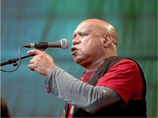 ?? ANDY JACKSON/STUFF ?? Archie Roach
b January 8, 1956 d July 30, 2022
Archie Roach performing at Womad, in Brooklands Park, New Plymouth, in 2017.