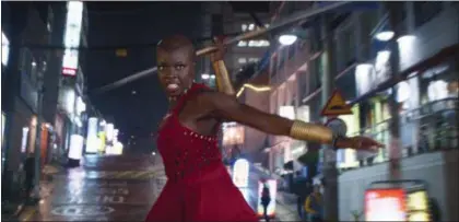  ?? MARVEL STUDIOS-DISNEY PHOTOS ?? Danai Gurira, a familiar face to fans of “The Walking Dead,” plays a gifted warrior in “Black Panther.”