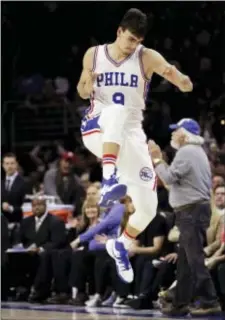  ?? MATT SLOCUM — THE ASSOCIATED PRESS ?? Despite a rebuilt backcourt and a host of capable offensive forwards at his disposal, Sixers coach Brett Brown shouldn’t forget that holdover Dario Saric is as effective a starting option as any the Sixers have.