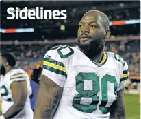  ?? JACK DEMSPEY/ASSOCIATED PRESS FILE PHOTO ?? The Patriots claimed tight end Martellus Bennett off waivers on Thursday, a day after he was cut by the Packers. Bennett won a Super Bowl with New England last season, catching a career-high seven touchdowns from Tom Brady.