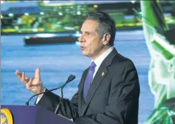  ??  ?? Big spender: Cuomo plans massive spending with nary a care for waste.