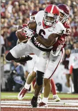  ?? CURTIS COMPTON / CCOMPTON@ AJC.COM ?? Wide receiver Javon Wims was the Bulldogs’ leading receiver with 45 catches for 720 yards and seven touchdowns last season.