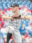  ?? HUNTERMART­IN— GETTY IMAGES ?? Ty Blach was the fourth consecutiv­e Giants starting pitcher to fail to get beyond five innings, after losing a three-run lead in the fourth inning.