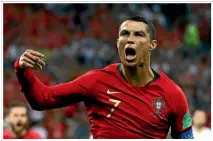  ??  ?? Cristiano Ronaldo lit up the tournament with his hat-trick for Portugal against Spain.