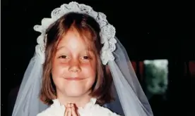  ?? Photograph: Courtesy of Michelle Orange ?? Michelle Orange at her first communion, ‘the point at which my brief career in godliness reached its white-veiled peak’.