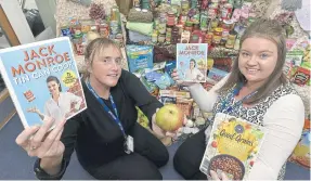  ?? ?? Donations were made to the Rainbow Centre – organisers Stacey Silby and Joelle Ellard.