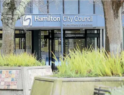  ??  ?? Hamilton City Council HQ, where a new mayor will be welcomed in October.
