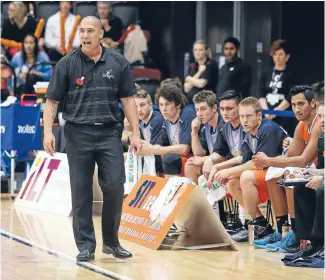  ?? Photo: ROBYN EDIE/FAIRFAX NZ 630792680 ?? Southland Sharks coach Paul Henare at ILT Stadium Southland.