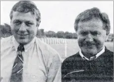  ??  ?? 1994 chairman, Billy O’Connell pictured with then secretary, Michael Lane.