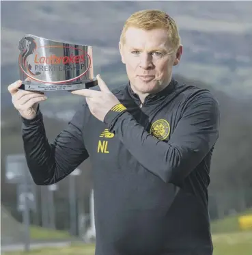  ??  ?? 0 Neil Lennon, Manager of the Month for February, now lets his players manage the dressing room.