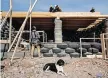  ?? ?? CONSTRUCTI­ON of a new Earthship ‘Unity’ model in Taos last month.