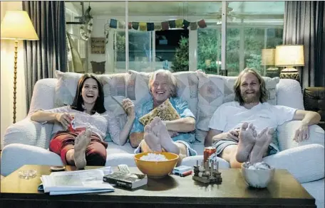  ?? Jackson Lee Davis AMC ?? MEET THE DUDLEYS, daughter Liz (Sonya Cassidy), patriarch Bill (Tom Nowicki) and son Sean, known as “Dud” (Wyatt Russell).