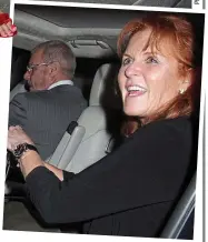  ??  ?? Full of fun: Sarah, Duchess of York