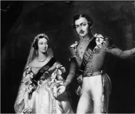  ??  ?? MARRIAGE: The wedding of Queen Victoria and Prince Albert