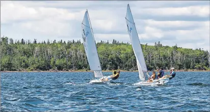  ?? PHOTO BY CRYSTAL LITTLE ?? The Summerside Yacht Club Junior Sailing program returned to the water this year after an absence of at least a year. Participan­ts learn what they need to know to pilot small sailboats safely.