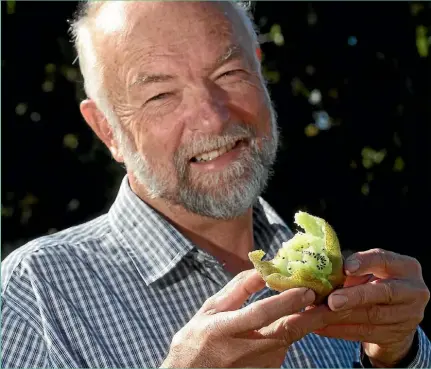  ??  ?? John Mather is waging a war against wild kiwifruit.