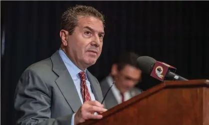  ?? Photograph: Brad Mills/USA Today Sports ?? Washington owner Dan Snyder said Friday he’s committed to improving the culture inside the team after allegation­s of sexual harassment.