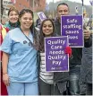  ?? MONIQUE FORD/STUFF ?? Nurses striking for better pay and conditions. Equality has been a buzzword this year.