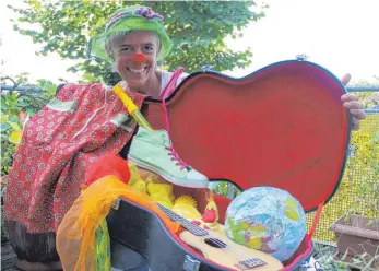  ?? FOTO: SCHOLZ ?? Irene Gröh-Schaufler aus Merklingen ist Clownin.