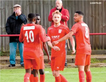  ??  ?? 133075-23
Flackwell Heath were also in action at the weekend as they beat Desborough Town 3-0 in the FA Vase.