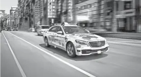  ?? DAIMLER AG - GLOBAL COMMUNICAT­IONS MERCEDES-BENZ CARS ?? German automaker Daimler and supplier Bosch are collaborat­ing to offer self-driving car rides in Mercedes-Benz S-Class vehicles in San Jose, Calif., in the second half of 2019.