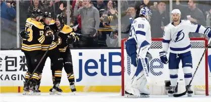  ?? Arkivbild: Bob DeChiara ?? Boston toppade NHL när säsongen avbröts och Tampa Bay var också ett av topplagen. De är klara för åttondelsf­inal när säsongen nu planeras komma igång igen.