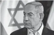  ?? KENNY HOLSTON NYT ?? The Internatio­nal Criminal Court’s warrant against Prime Minister Benjamin Netanyahu accuses him and his defense minister of using starvation as a weapon of war. Three Hamas leaders also face arrest warrants for their roles in the horrific Oct. 7 attacks that started the war.