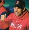  ?? CHARLES KRUPA/AP ?? Boston Red Sox manager Alex Cora before a game April 3 at Fenway Park in Boston.