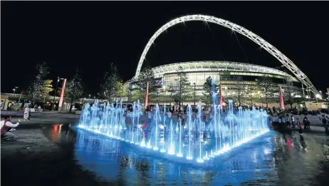  ?? Picture: WNSL/ACTION IMAGES/JOHN MARSH ?? SHINING ON: The new Wembley Stadium in Brent, which has granted Nelson Mandela freedom of the borough