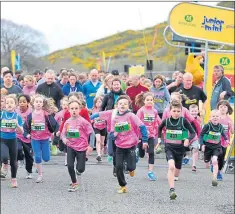  ??  ?? GET SET: Children can also enter races at the Great Edinburgh Run this weekend.