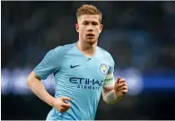  ?? Reuters ?? Kevin De Bruyne was a key player in Manchester City winning the title last term. —