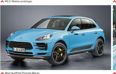  ??  ?? New facelifted Porsche Macan.