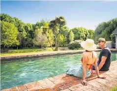  ??  ?? The pool at The Marlboroug­h Lodge, on a country estate in the heart of wine country