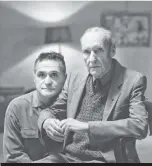  ??  ?? Giorno (left) with William S. Burroughs in the writer’s “bunker” in 1989.