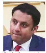  ?? ?? Clash: Anas Sarwar yesterday