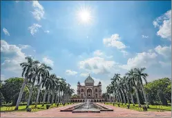  ?? ANI ?? Safdarjung Tomb on a partially cloudy day in New Delhi on August 3.
Sunetra Choudhury