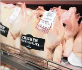  ??  ?? Regulation­s limiting the brining of frozen chicken portions to a maximum of 15percent would come into force on schedule on October 22.