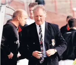  ??  ?? Departure Jimmy Bone left the manager’s role at St Mirren in 1996