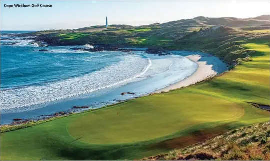  ??  ?? Cape Wickham Golf Course