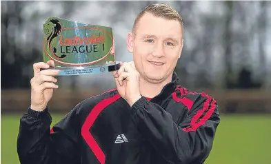  ?? Picture: SNS. ?? Brechin’s Andy Jackson is Ladbrokes League One Player of the Month for March.