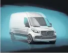  ?? Picture: QUICKPIC ?? THE FUTURE: While Mercedes has only released a sketch of the new Sprinter, it will go on sale in South Africa in 2019