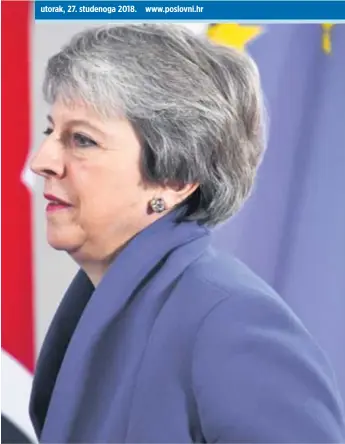  ?? REUTERS ?? Britanska premijerka Theresa May