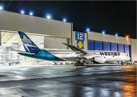  ??  ?? This spring, WestJet will open 787 Dreamliner service between Calgary and London-Gatwick, Paris and Dublin, supporting 650 jobs.