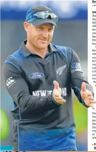 ?? GETTY IMAGES ?? Former New Zealand captain ▪Brendon McCullum.