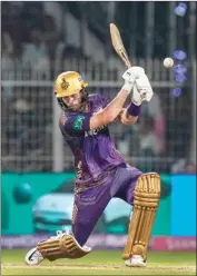  ?? PTI ?? Kolkata Knight Riders batter Phil Salt in action during the Indian Premier League (IPL) match at Eden Gardens in Kolkata on Sunday