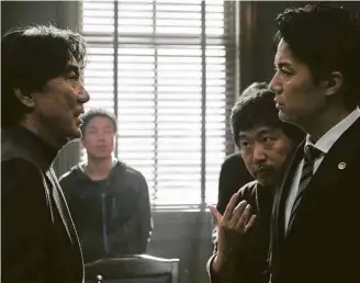  ?? Divulgação ?? Masaharu Fukuyama (esq.) e Kôji Yakusho (dir.) em cena de ‘O Terceiro Assassinat­o’