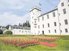  ??  ?? Stunning setting Blair Castle has a beautiful outdoor setting if you fancy getting married in the sunshine