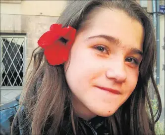  ?? ÁLBUM FAMILIAR ?? Alba Martí, 14 años, asesinada en Lérida en 2013.