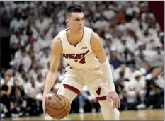  ?? AP file photo ?? Tyler Herro actually played more minutes this season than anyone else on the Heat; he was second on the team in points per game at 20.7, behind only Jimmy Butler’s 21.4.